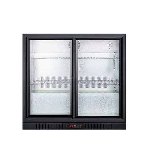 Summit Beverage Merchandiser, 7.4 Cu Ft, Auto Defrost, Glass Door with Black Cabinet